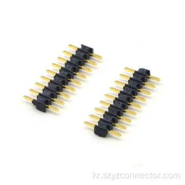 2.0mm 피치 핀 헤더 싱글 행 똑바로
